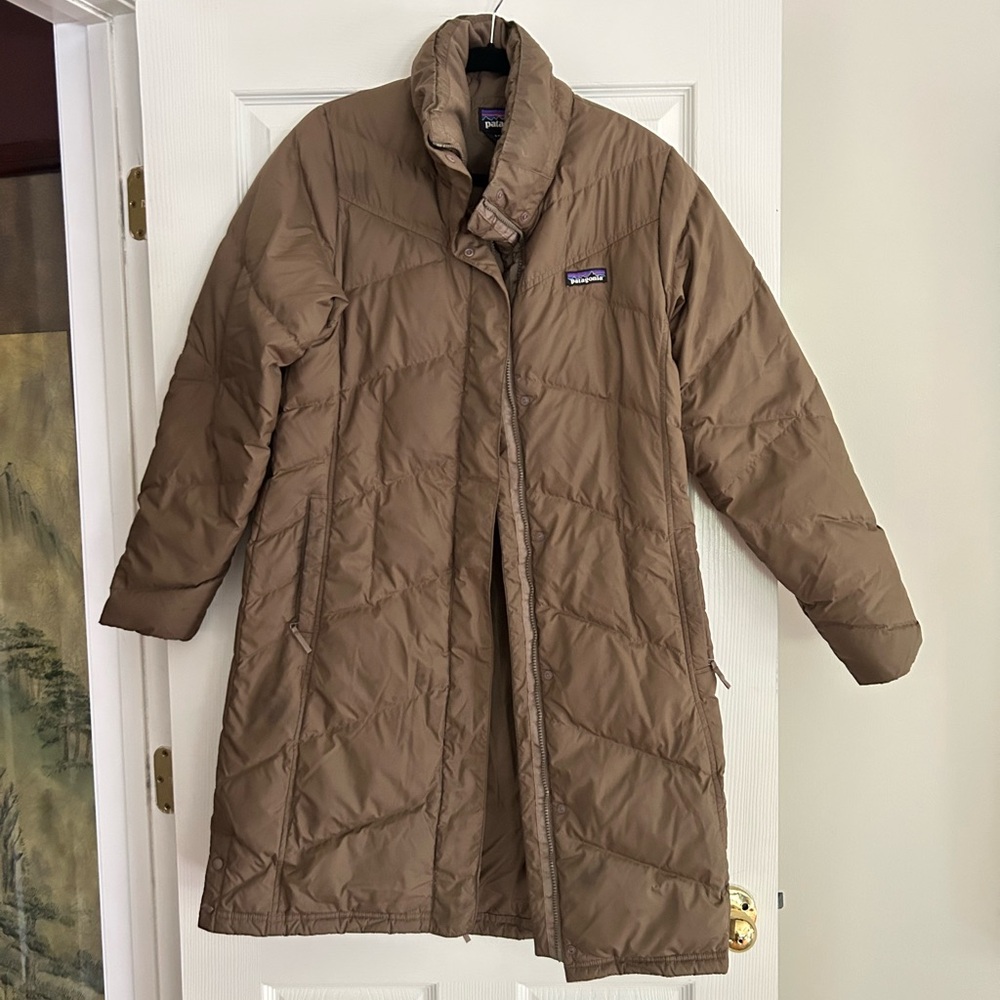 Patagonia Brown Long Puffer Coat